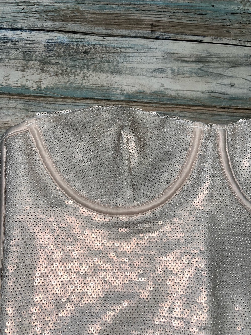 Zara Silver Sequin Corset Bustier Crop Top Strapless Party Club NWT Size S - Picture 2 of 4